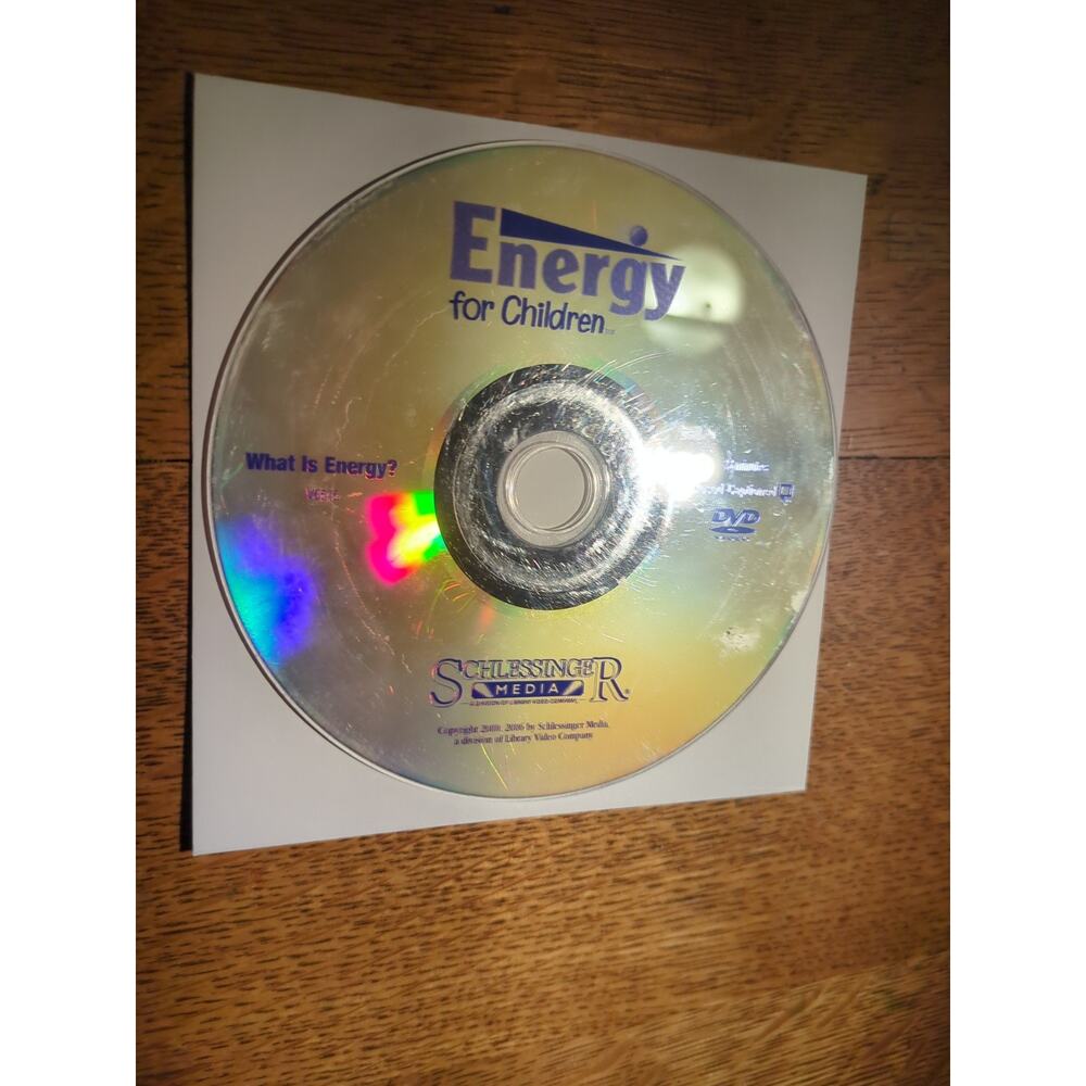 Energy for Children What Is Energy DVD Schlessinger Science Library Disc Only